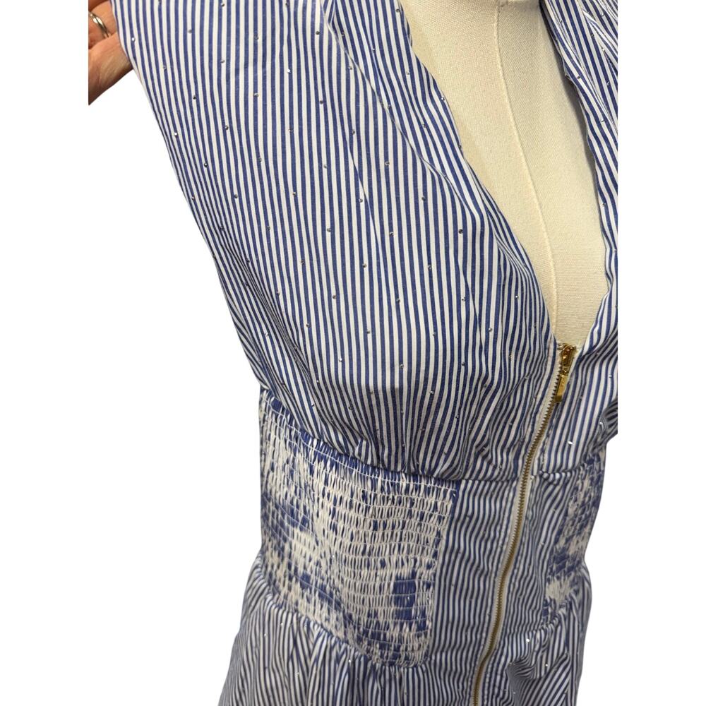 Anthropologie Tommie Shine Edition Front Zip Midi Dress - Picture 7 of 8